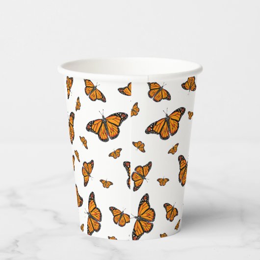 Gobelets En Papier Papillons monarques (Droite)