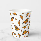 Gobelets En Papier Papillons monarques (Recto)