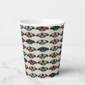 Gobelets En Papier Papillons neutres modernes Motif de jardin (Gauche)