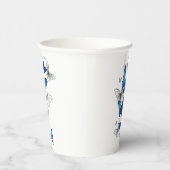 Gobelets En Papier Papillons volants bleus Morpho (Droite)