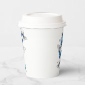 Gobelets En Papier Papillons volants bleus Morpho (Gauche)