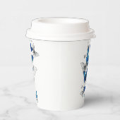 Gobelets En Papier Papillons volants bleus Morpho (Droite)