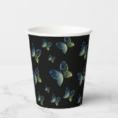 Gobelets En Papier papillons volants nature (Verso)