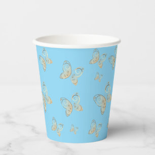 Gobelets En Papier papillons volants nature