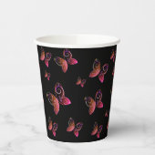 Gobelets En Papier papillons volants nature (Gauche)