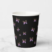 Gobelets En Papier papillons volants nature (Gauche)