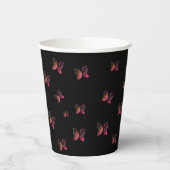 Gobelets En Papier papillons volants nature (Gauche)