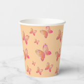 Gobelets En Papier papillons volants tasses de papier nature (Verso)