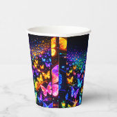 Gobelets En Papier Pappbecher mi Schmetterlingsmotuv (Droite)