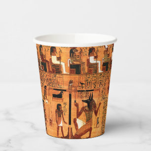 Gobelets En Papier Papyrus royal égyptien