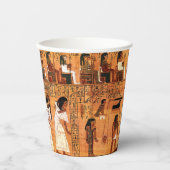 Gobelets En Papier Papyrus royal égyptien (Recto)