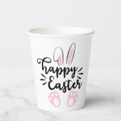 Gobelets En Papier Pâques joyeuses minimalistes (Verso)