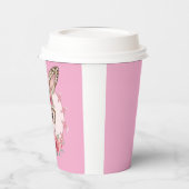 Gobelets En Papier Pâques mignonne Floral Bunny Leopard cadeau (Gauche)