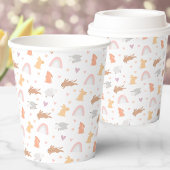 Gobelets En Papier Pâques Printemps Anniversaire Bunny Motif