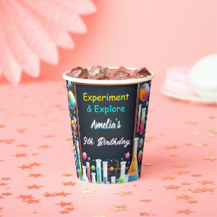 Gobelets En Papier Par Fun Lab Kids Geek Nerd Mad Science 9e annivers