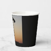 Gobelets En Papier Parachute de Skydiver au coucher du soleil (Gauche)