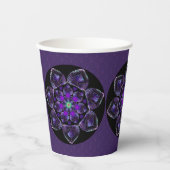 Gobelets En Papier Parapluie violet & coeurs .7 (Recto)