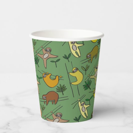 Gobelets En Papier Parcelles de jungle (Verso)