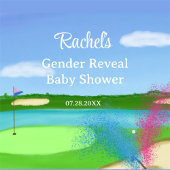 Gobelets En Papier Parcours de golf Bunker Genre Revele Baby shower
