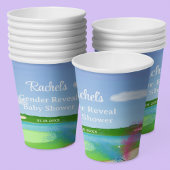 Gobelets En Papier Parcours de golf Bunker Genre Revele Baby shower