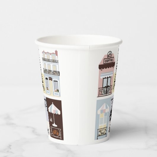 Gobelets En Papier Paris Café Patisserie Baby shower (Droite)