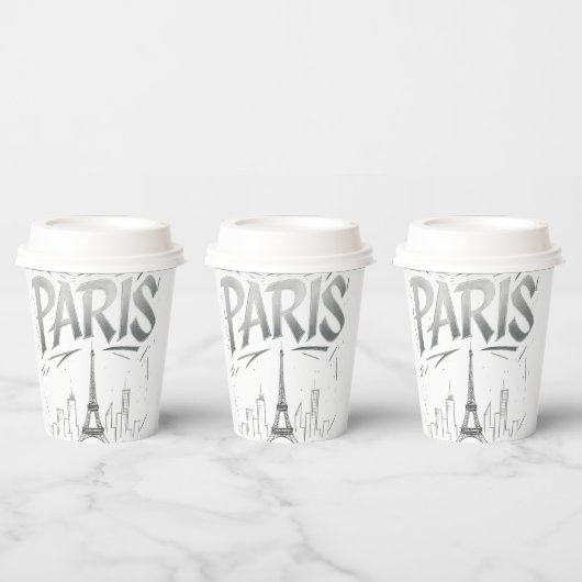 Gobelets En Papier Paris On The Rocks Paper Cup (Multi)