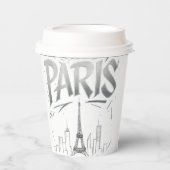 Gobelets En Papier Paris On The Rocks Paper Cup (Recto)