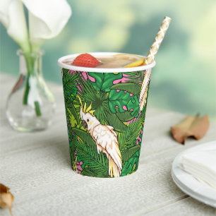 Gobelets En Papier Parrot Pattern