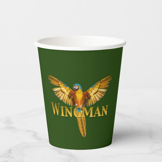 Gobelets En Papier Parrot Wingman (Recto)