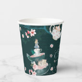 Gobelets En Papier Partea In Wonderland Magical Imaginaire Collage (Recto)