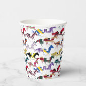 Gobelets En Papier Partez pour les courses de chevaux Jockey Motif en (Droite)