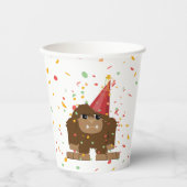 Gobelets En Papier Parti Confetti Sasquatch Bigfoot (Recto)