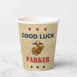 Gobelets En Papier Parti d'adieu du Corps des Marines des États-Unis