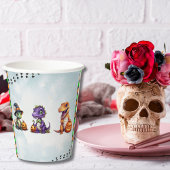 Gobelets En Papier Parti Dino-Mash d'Halloween