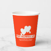 Gobelets En Papier Parti du poète Caldwell Lee (Verso)