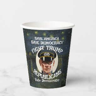 Gobelets En Papier Parti républicain anti-Trump USA America MAGA Vote