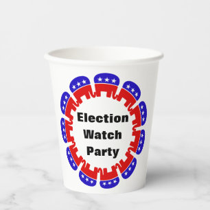 Gobelets En Papier Parti républicain de surveillance des élections