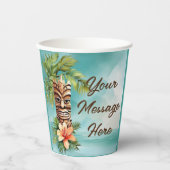 Gobelets En Papier Parti Tropical Tiki (Recto)