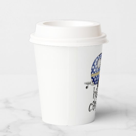 Gobelets En Papier partie d'art de mot de Happy Campers (Droite)