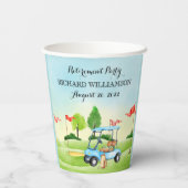 Gobelets En Papier Partie de retraite (Verso)