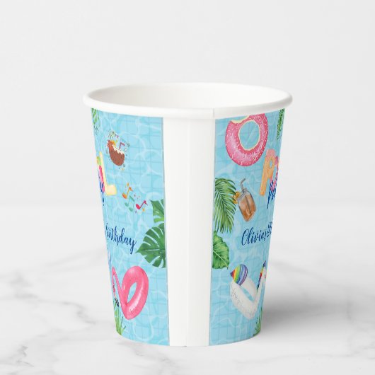 Gobelets En Papier Partie du pool (Droite)