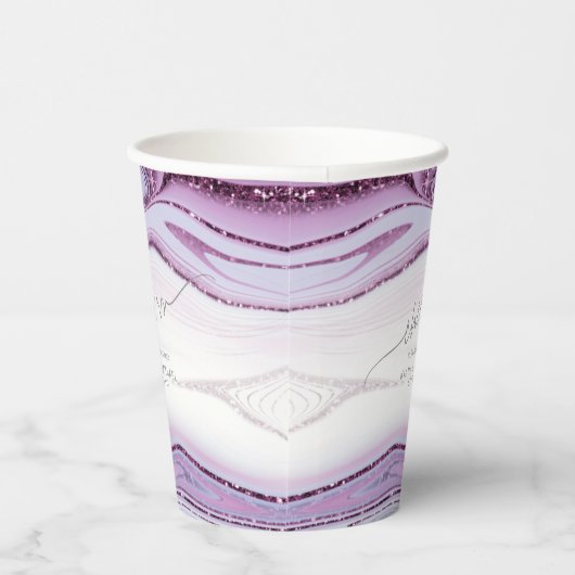 Gobelets En Papier Parties scintillant Abstraite Strata Mariage Cheer (Droite)