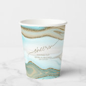 Gobelets En Papier Parties scintillant Abstraite Strata Mariage Cheer (Verso)