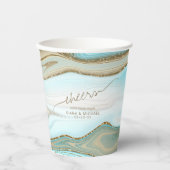 Gobelets En Papier Parties scintillant Abstraite Strata Mariage Cheer (Recto)