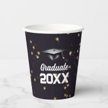 Parties scintillant d'or Bleu Graduate Confetti Gr