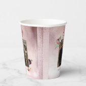 Gobelets En Papier Parties scintillant d'or rose 50 ans Mariage Anniv (Droite)