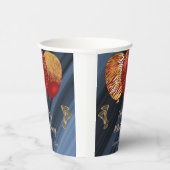 Gobelets En Papier Parties scintillant élégante & Gold Red Balloons 4 (Droite)