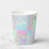 Gobelets En Papier Parties scintillant holographique Unicorn (Gauche)