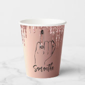 Gobelets En Papier Parties scintillant Latérale | Bachelorette (Verso)