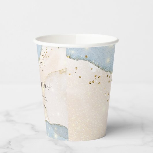 Gobelets En Papier Parties scintillant magique Abstrait Baby shower M (Gauche)